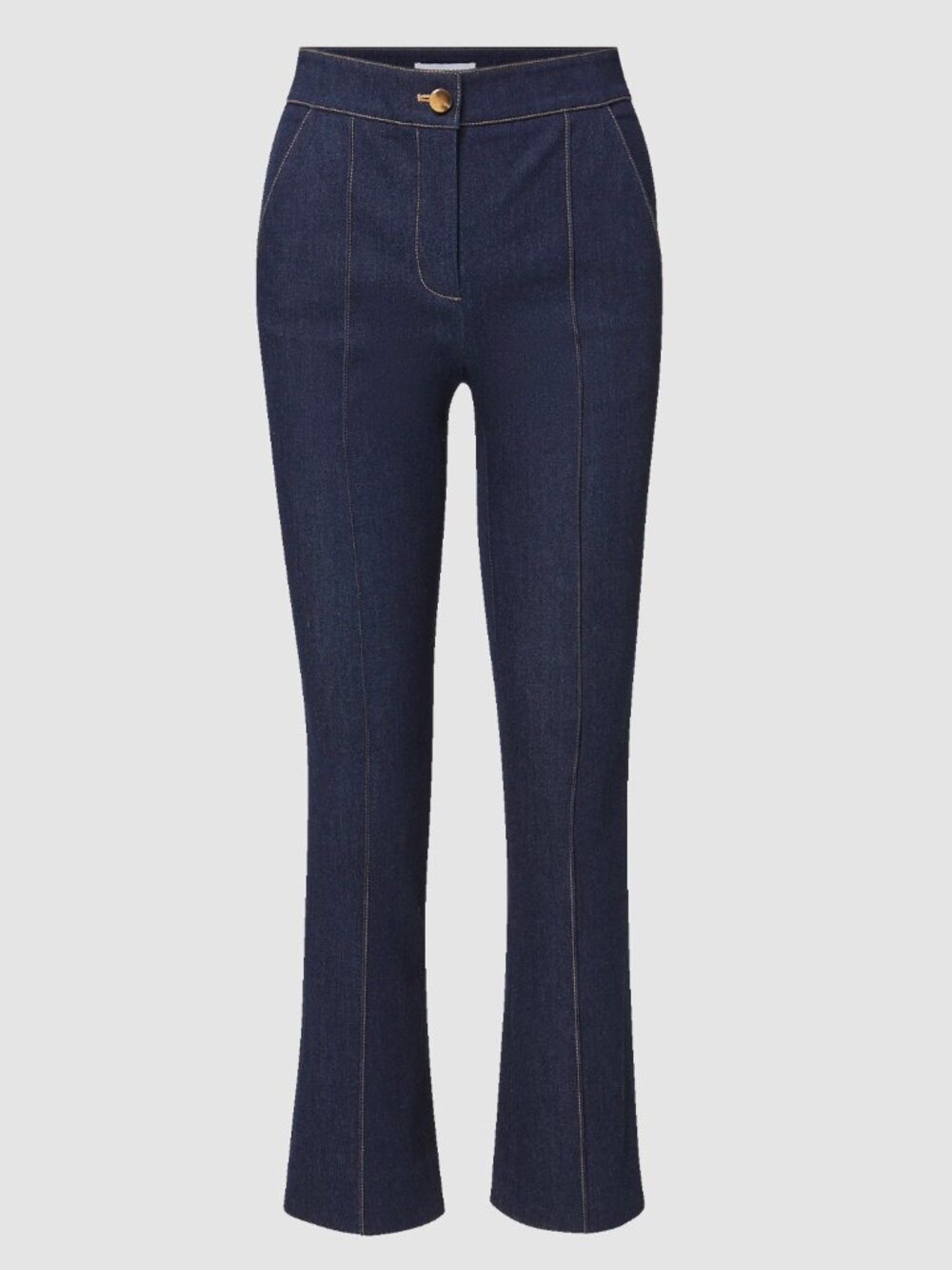 Veronica Beard Kimra Denim Kick-Flare Pant Blue Stretch-Cotton Cropped Pant Sz 2